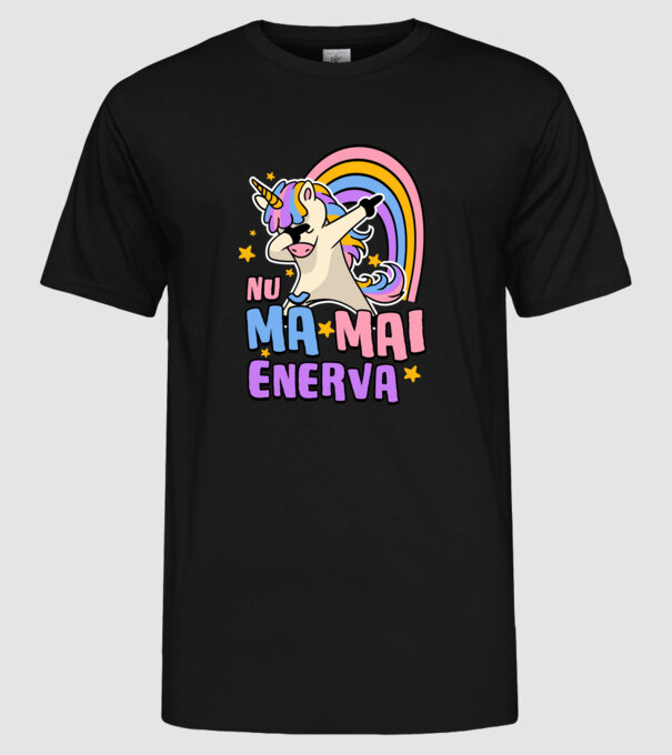 Nu mă mai enerva model negru pe tricou