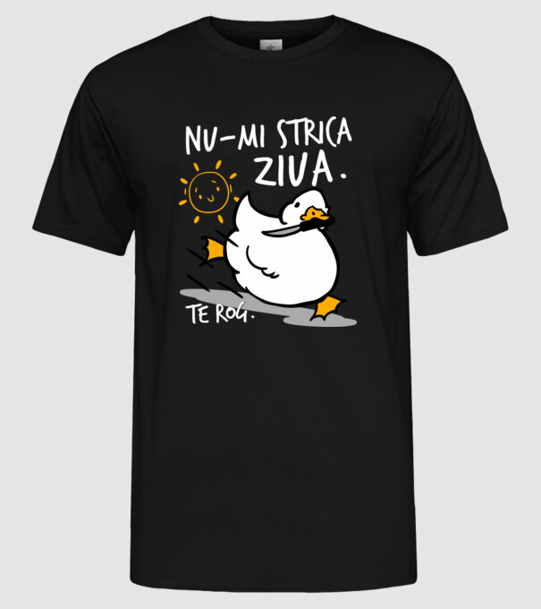 Nu-mi strica ziua. model negru pe tricou