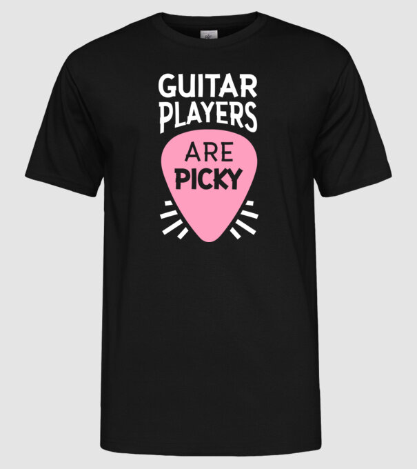 Picky model negru pe tricou