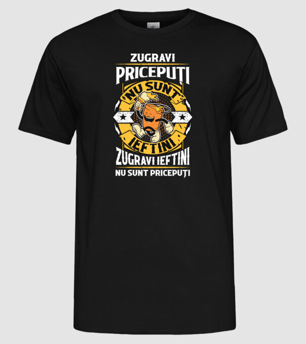 zugravii pricepuți nu sunt ieftini, zugravii ieftini nu sunt pricepuți model negru pe tricou