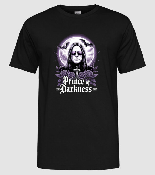 Prince of Darkness model negru pe tricou