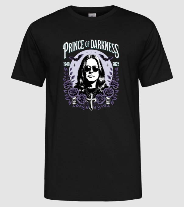 Prince of Darkness model negru pe tricou