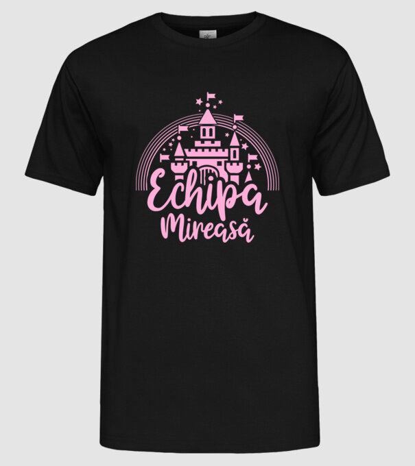 Prinţesă mireasă model negru pe tricou