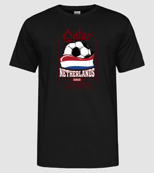 Qatar teams Netherlands model negru pe tricou