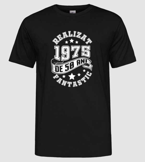 Realizat de fantastic - 1975 model negru pe tricou