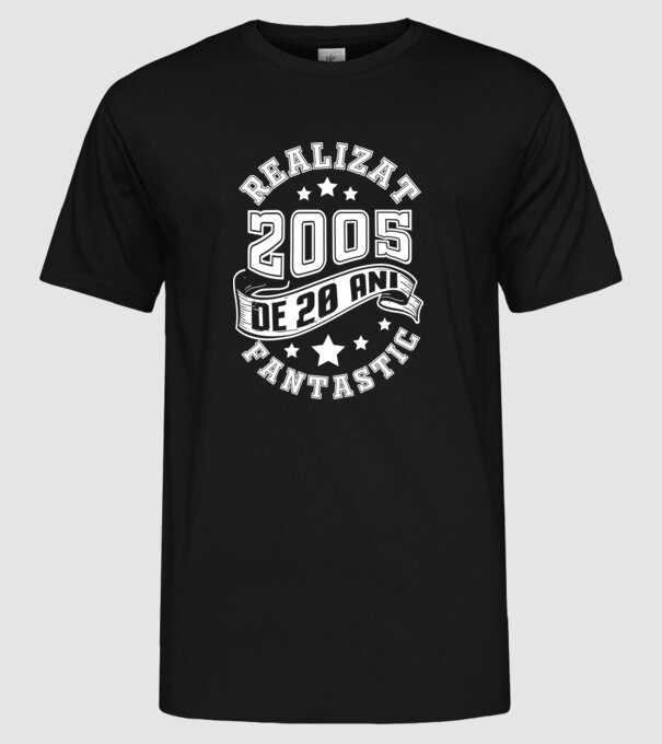 Realizat de fantastic - 2005 model negru pe tricou
