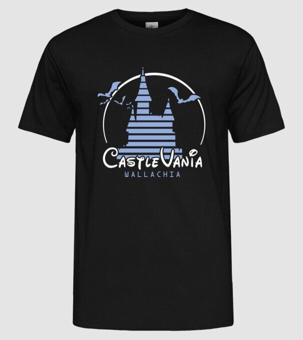 România CastleVania model negru pe tricou