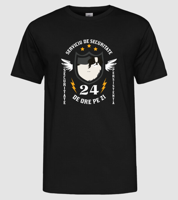 serviciu de securitate - securitate - persistență - 24 de ore pe zi model negru pe tricou