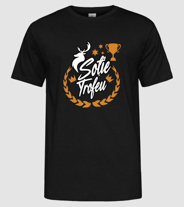 Soție trofeu model negru pe tricou