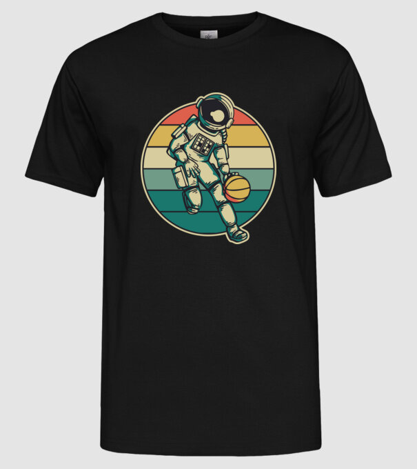 SpaceBall model negru pe tricou