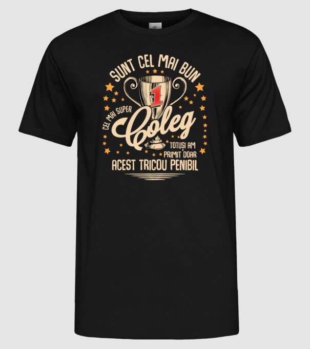 sunt cel mai bun coleg model negru pe tricou