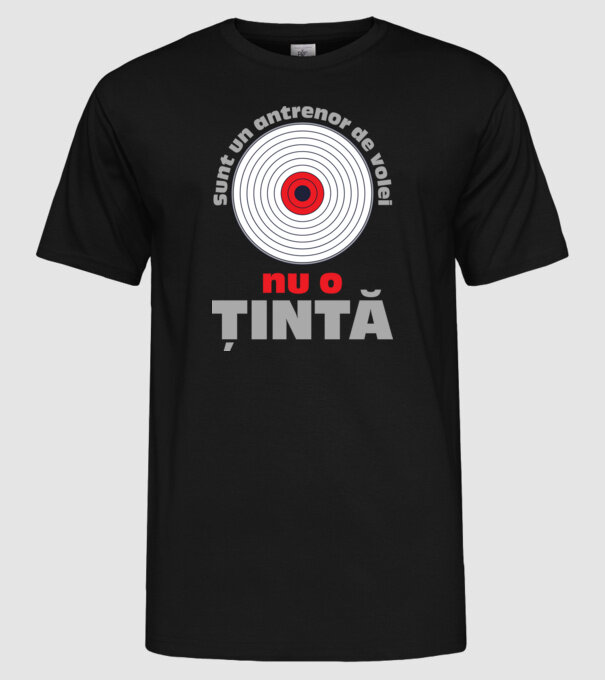 Sunt un antrenor de volei, nu o țintă model negru pe tricou