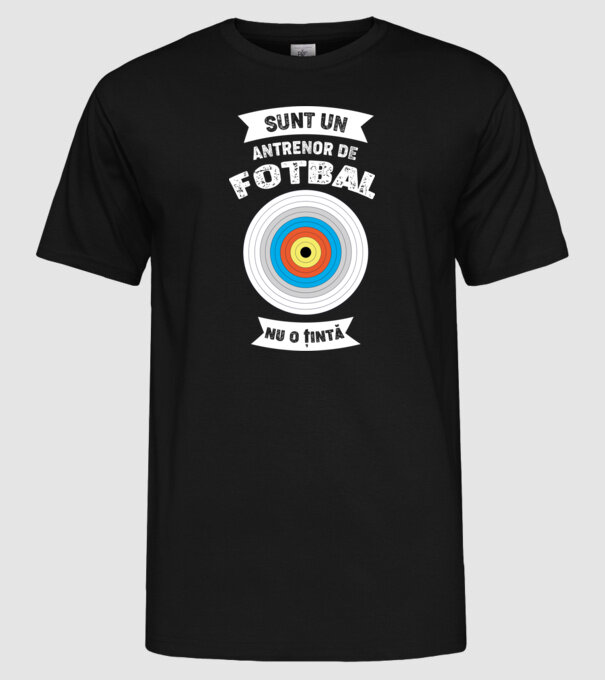 sunt un antrenor de fotbal, nu o țintă model negru pe tricou
