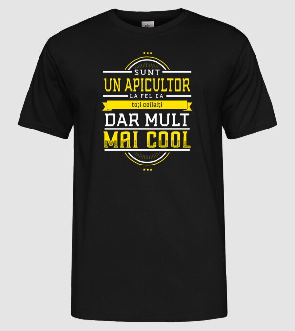 sunt un apicultor, la fel ca toți ceilalți, dar mult mai cool model negru pe tricou
