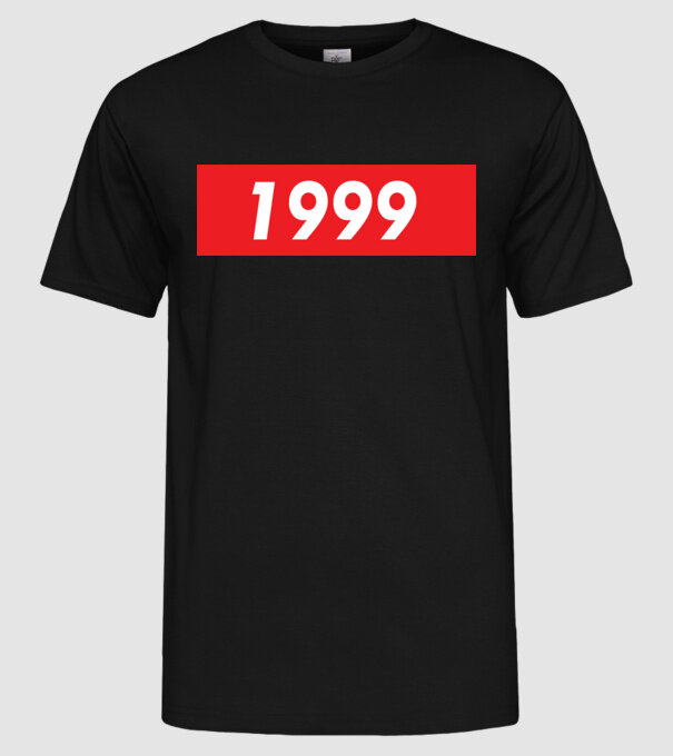 Supreme Birthday 1999 model negru pe tricou