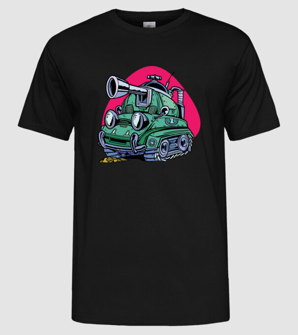 Tancuri model negru pe tricou