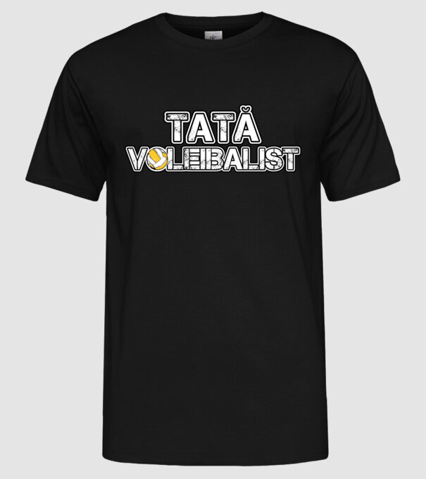 tată voleibalist model negru pe tricou