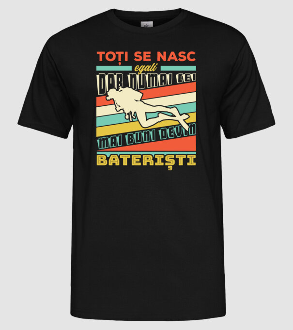 toți se nasc egali, dar numai cei mai buni devin scafandri model negru pe tricou