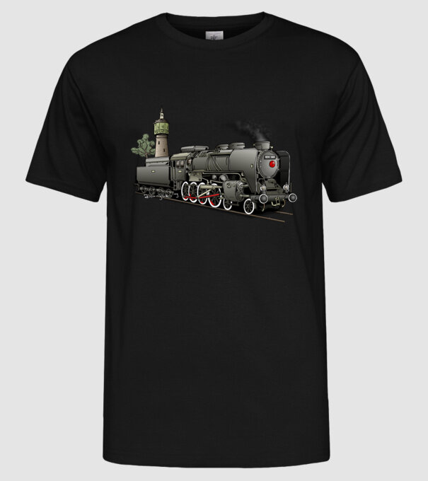 Trenuri model negru pe tricou