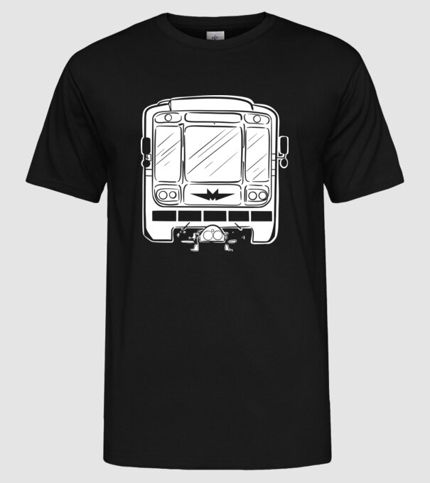 Trenuri model negru pe tricou