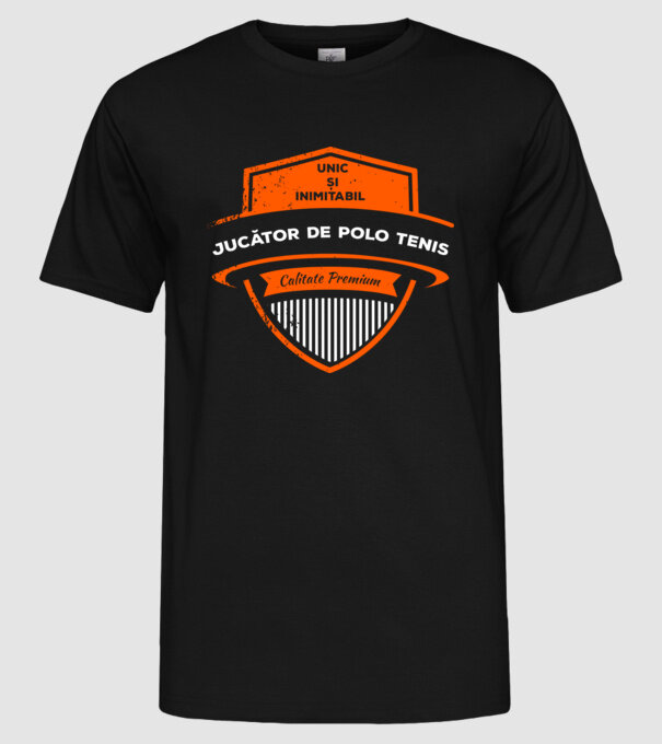 JUCĂTOR DE TENIS unic și inimitabil calitate premium model negru pe tricou