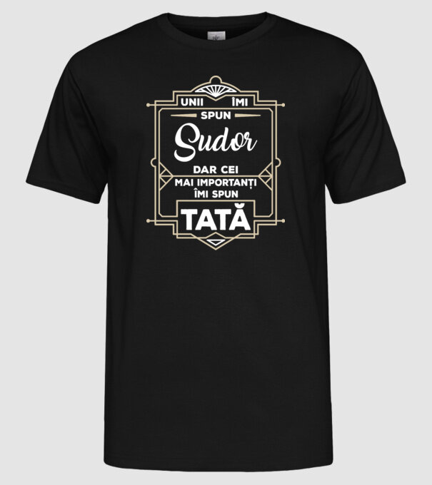 Unii îmi spun_Sudor model negru pe tricou