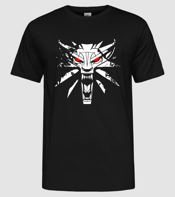 Witcher model negru pe tricou