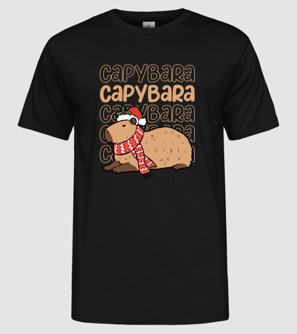 Xmas Cappy model negru pe tricou