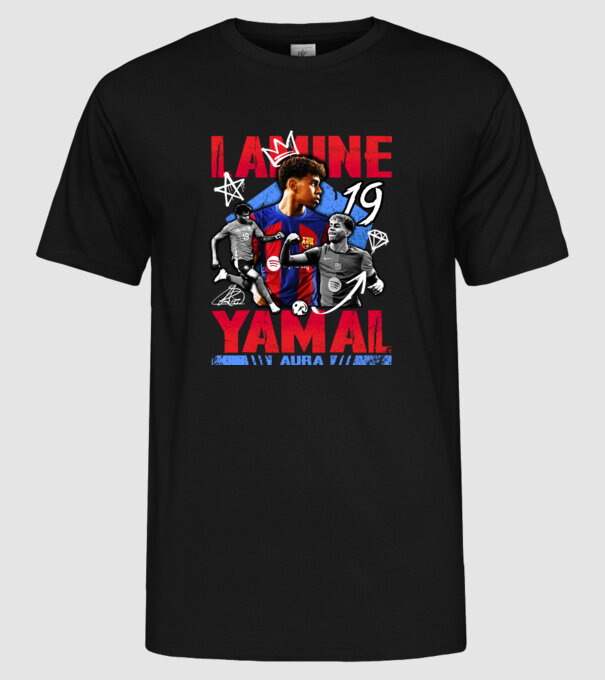 Yamal tribute model negru pe tricou