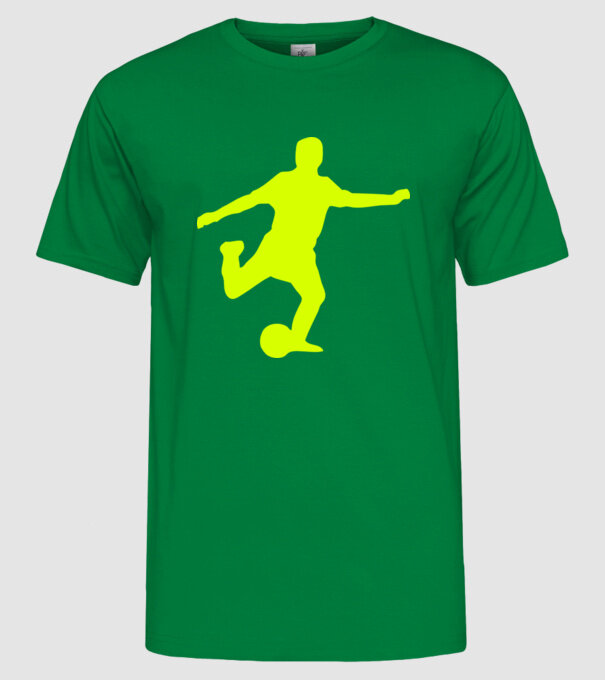 fotbal 2 model verde pe tricou