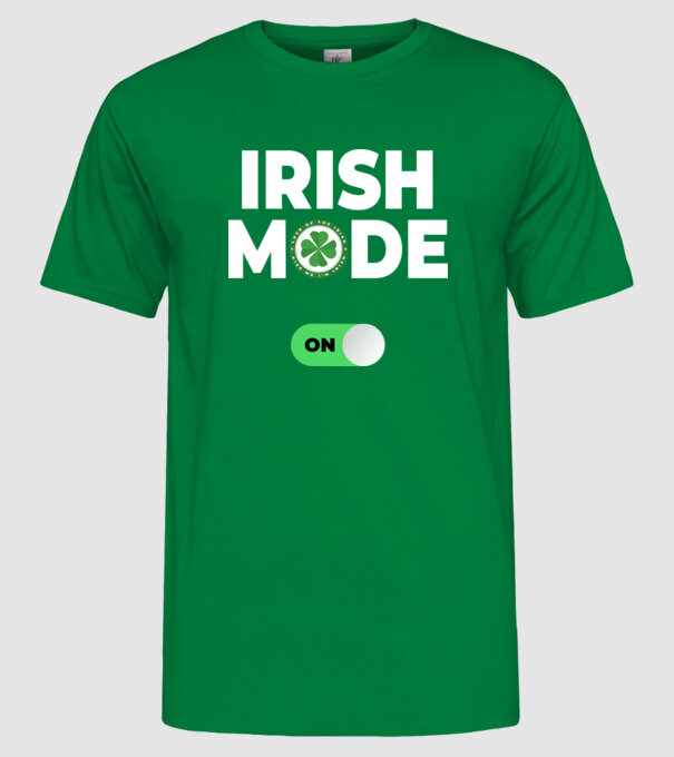 Irish mode on! model verde pe tricou
