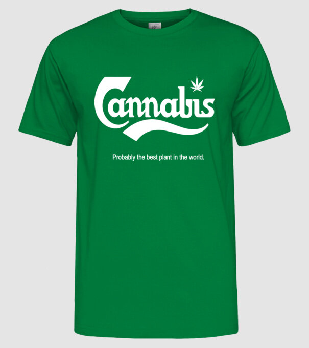 Cannabis model verde pe tricou