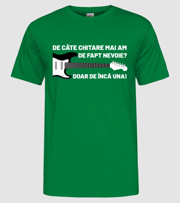 De câte chitare mai am de fapt nevoie? Doar de încă una model verde pe tricou