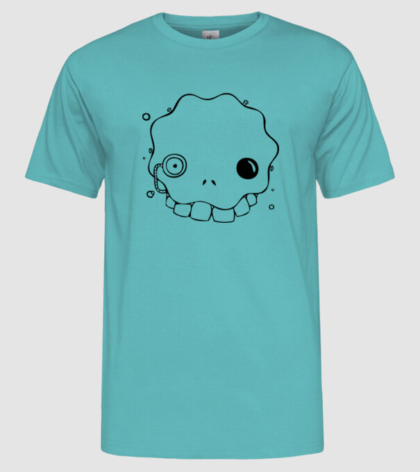 monstru10 model turcoaz pe tricou