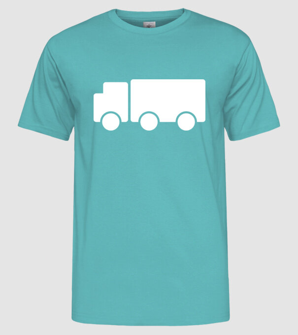 Camion 2. model turcoaz pe tricou