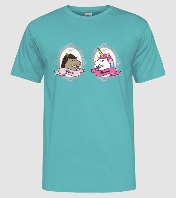 Fiica ta - fiica mea model turcoaz pe tricou
