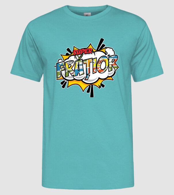 Super Frățior model turcoaz pe tricou