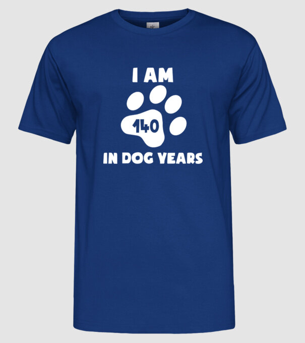 Dog Year - 140 model albastru regal pe tricou