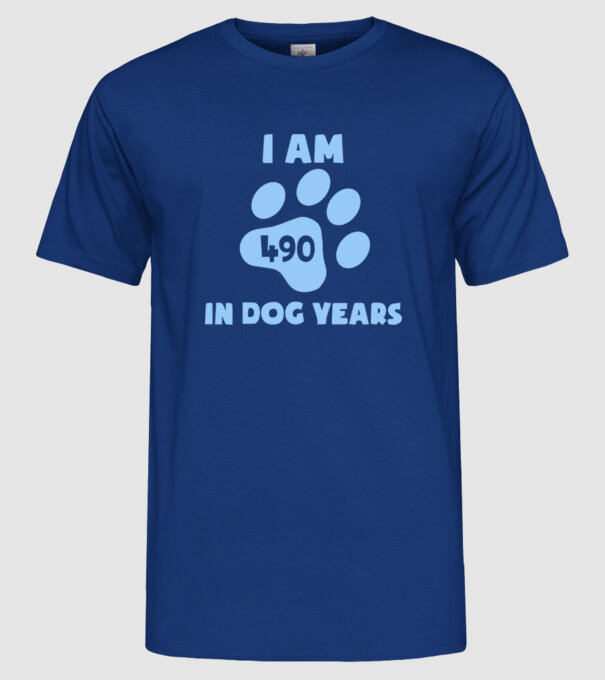 Dog Year - 490 model albastru regal pe tricou