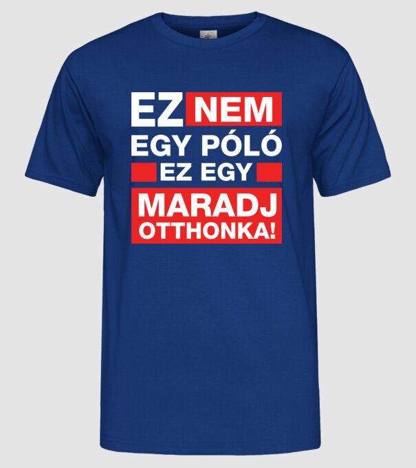 model albastru regal pe tricou