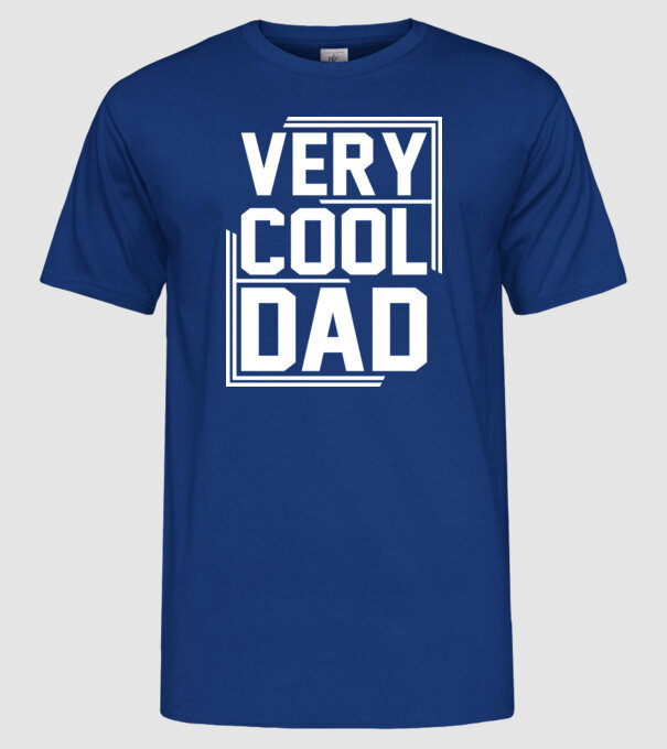 Very Cool Dad model albastru regal pe tricou