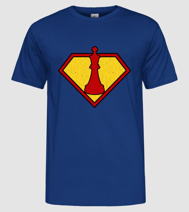SuperChess rege model albastru regal pe tricou