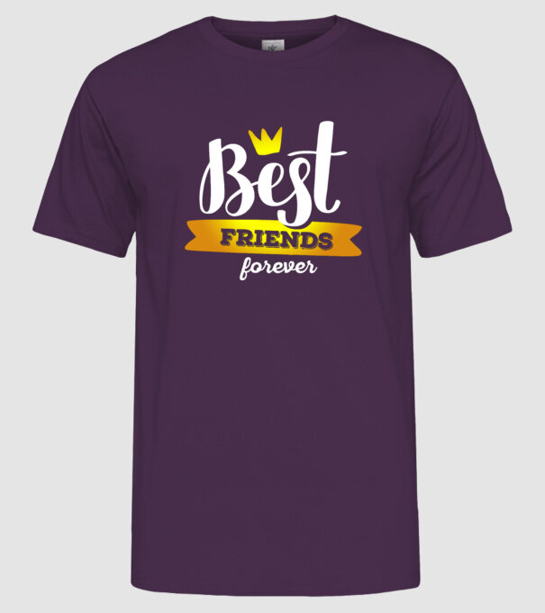 Best friends forever model mov pe tricou