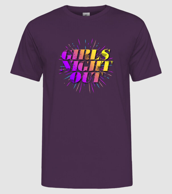 Girls Night Out model mov pe tricou