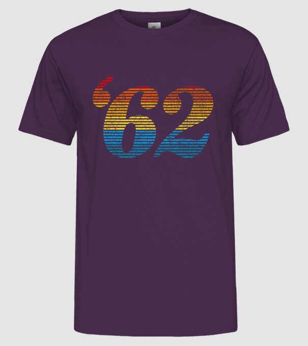 Retro Birthday 1962 model mov pe tricou