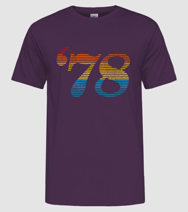 Retro Birthday 1978 model mov pe tricou