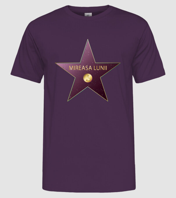Mireasa lunii model mov pe tricou