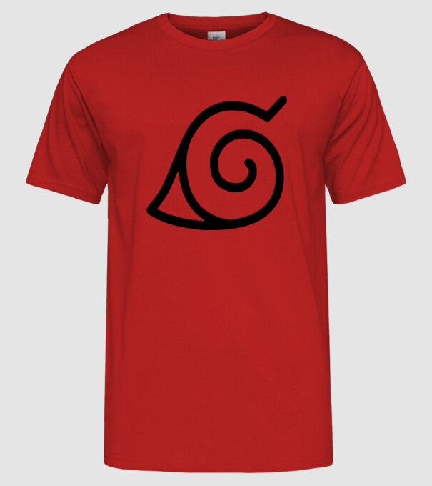 simbol naruto model roșu pe tricou