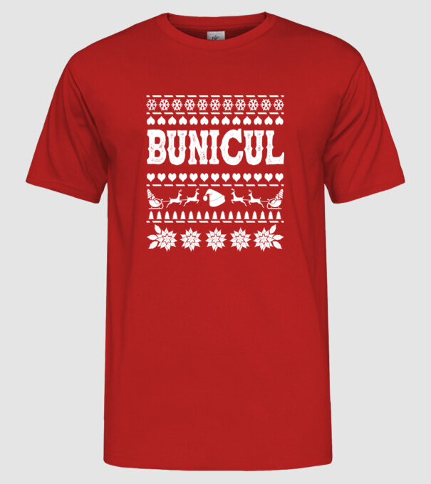 Bunicul model roșu pe tricou