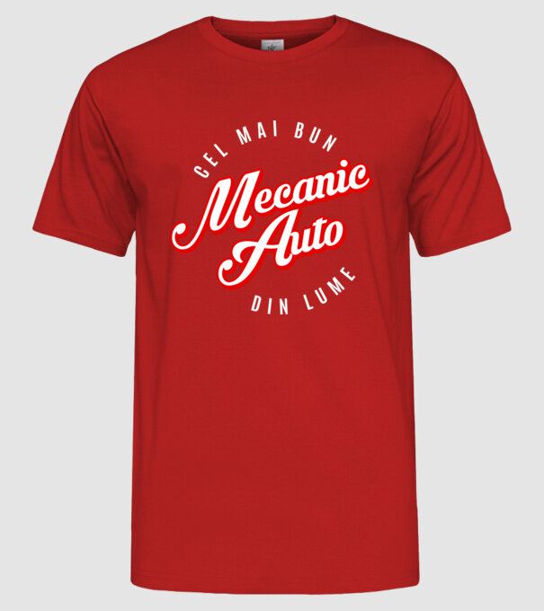 Cel mai bun MECANIC AUTO din lume model roșu pe tricou